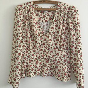 Rouje Mimi Blouse Top Rosita Ecru sz 38